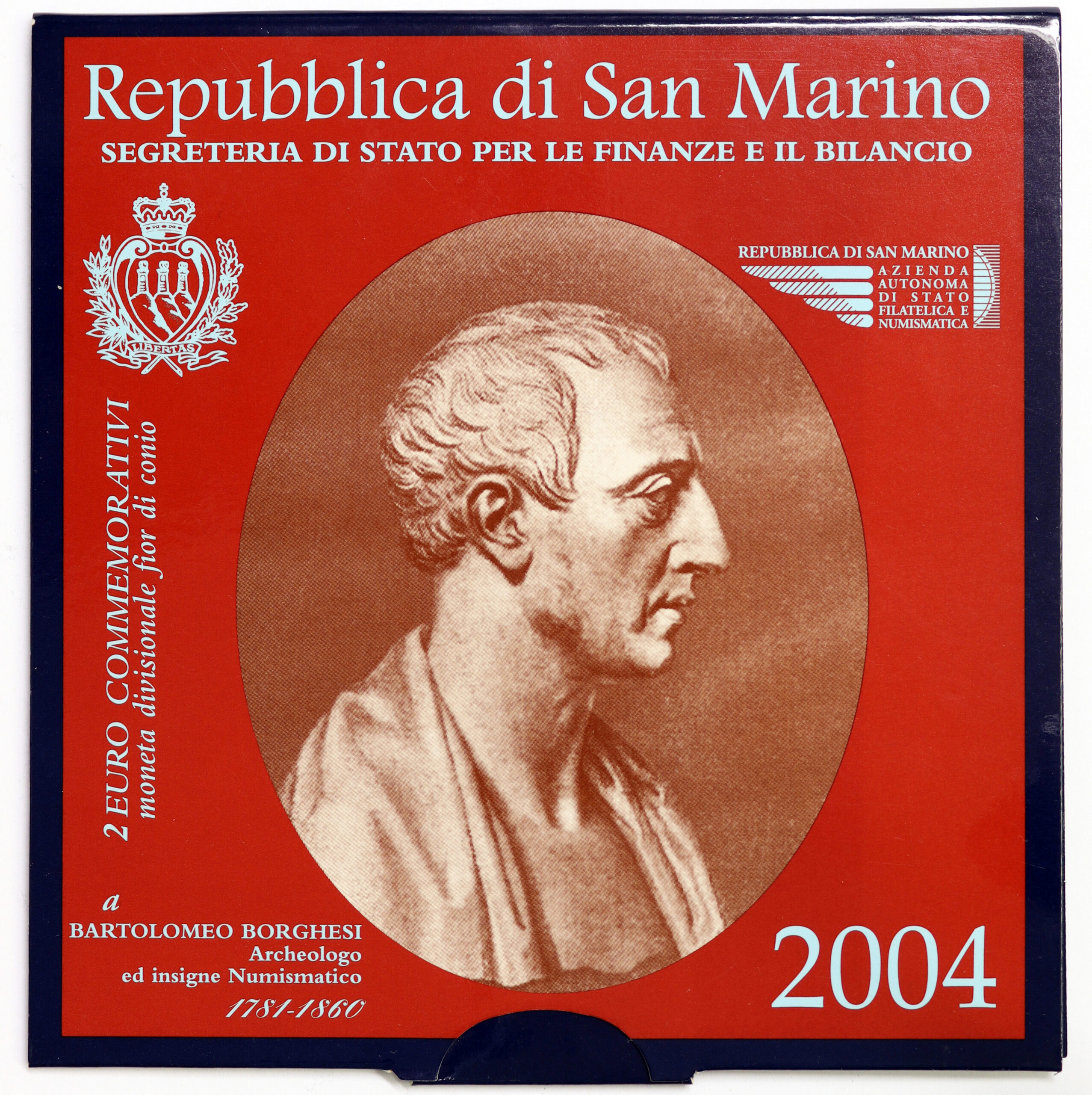 foto 2004 San Marino - 2 Euro Bartolomeo Borghesi