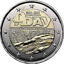 foto 2014 Francia - 2 Euro 70° Anniversario D-Day