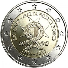 foto 2014 Malta - 2 Euro 200º anniversario delle Forze di Polizia