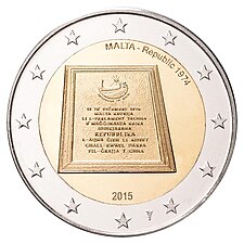 foto 2015 Malta - 2 Euro Proclamazione della Repubblica