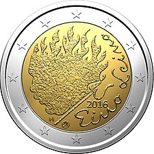 foto 2016 Finlandia - 2 Euro 90° anniversario della morte di Eino Leino