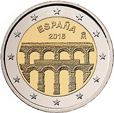 foto 2016 Spagna - 2 Euro Città vecchia di Segovia