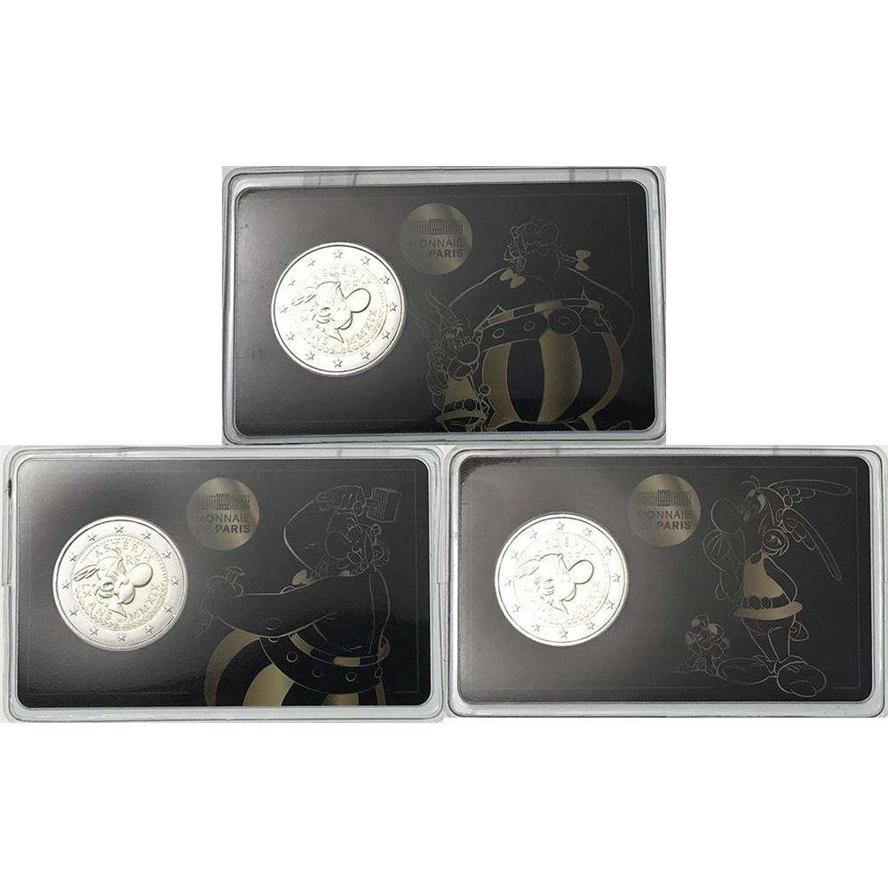 foto 2019 Francia - 2 Euro 60º anniversario Asterix coincard (trittico)