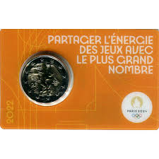 foto 2022 Francia - 2 Euro Olimpiadi Parigi 2024 (coincard arancione)