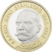 foto Finlandia 2016 - 5 euro Presidenti: Kaarlo Juho Ståhlberg (1865-1952)