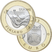 foto Finlandia 2013 - 5 euro Edifici Provinciali: Karelia rapide di Imatra