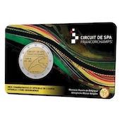 foto 2025 Belgio - 2 euro Circuito di Spa-Francorchamps  coincard (lato francese)