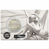 foto 2025 Francia - 2 Euro Louvre coincard (Amore e psiche, Antonio Canova)