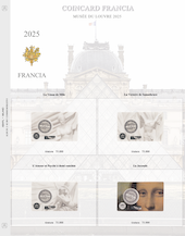 foto Aggiornamento 2 Euro Francia 2025 - Louvre 4 Coincard (Abafil)