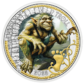 foto Austria 2025 - 3 Euro TROLL fluorescente