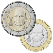 foto Principato di Monaco 2025 - 2 + 1 euro non commemorativi (nuova effigie)
