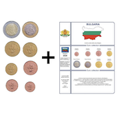 foto Bulgaria 2026 - Serie completa 8 monete in euroblister (da rotolini) + Foglio Masterphil