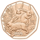 foto Austria 2026 - 5 euro rame Lepre