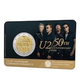 foto Irlanda 2026 - 2 euro 50º anniversario degli U2 (Coincard)