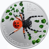 foto San Marino 2026 - 10 euro Fauna di San Marino: Ragno coccinella
